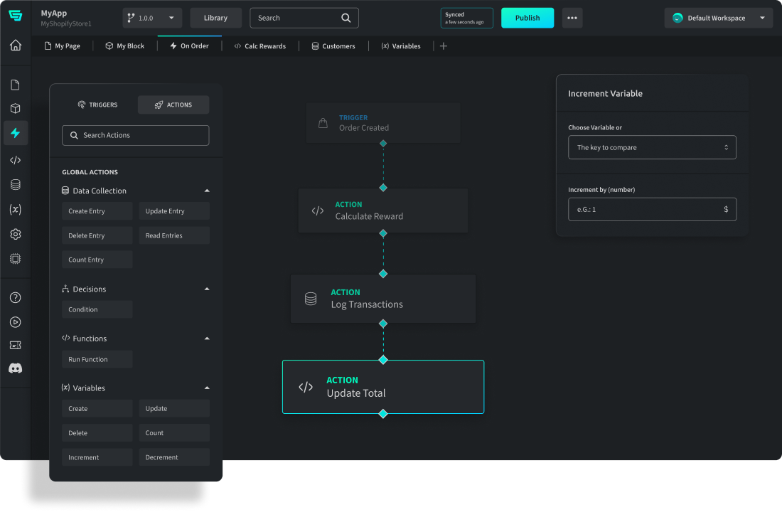 Super Flow Example Superflow - No-Code & Low-Code App Builder for Shopify Apps